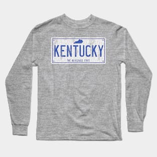 Kentucky License Plate Long Sleeve T-Shirt